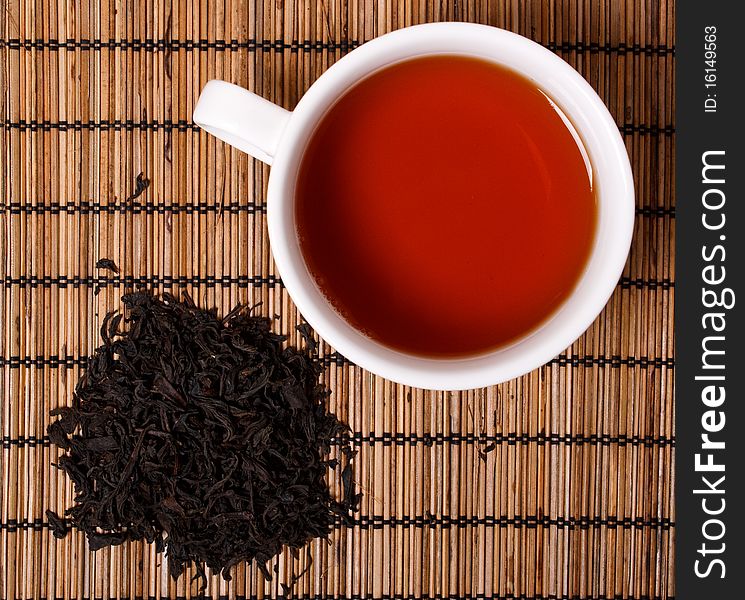 A cup of black tea