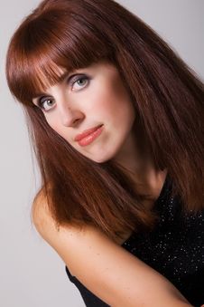 Beautiful Red-haired Woman Stock Photo Beautiful Red-haired Woman Stock Photo