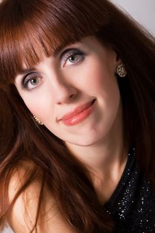 Beautiful Red-haired Woman Royalty Free Stock Photo Beautiful Red-haired Woman Royalty Free Stock Photo