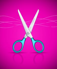 Scissors On Pink Background Royalty Free Stock Image Scissors On Pink Background Royalty Free Stock Image