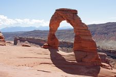 Delicate Arch In Arches National Park Royalty Free Stock Photos