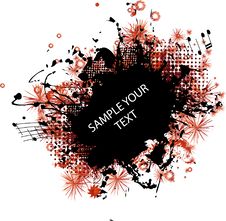 Music Grunge Frame Red Royalty Free Stock Photos Music Grunge Frame Red Royalty Free Stock Photos