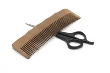 Comb And Clipper Royalty Free Stock Photography Comb And Clipper Royalty Free Stock Photography