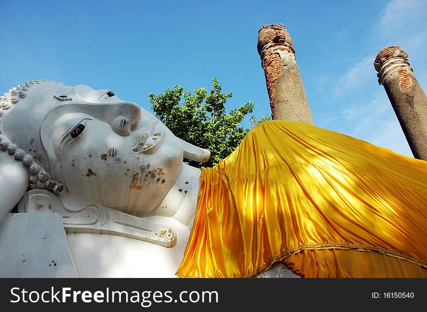 Buddha in ancient Ayutthaya - Thailand