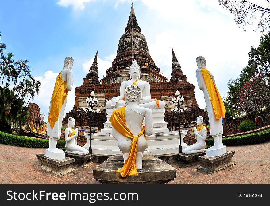 Buddha in ancient Ayutthaya - Thailand. Buddha in ancient Ayutthaya - Thailand