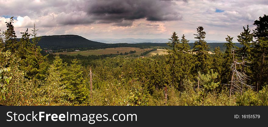 Stolowe mountains in east Poland. Stolowe mountains in east Poland