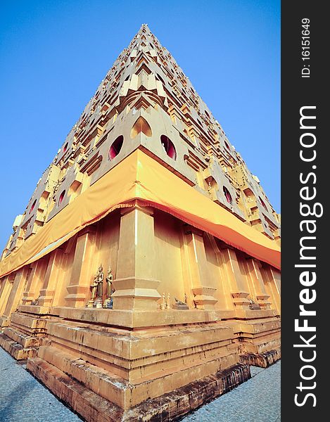 The temple at Sangkhlaburi, Kanchanaburi, Thailand