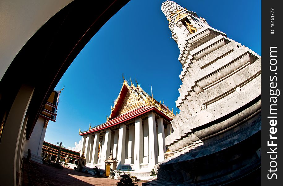 Temple at Bangkok in Thailand