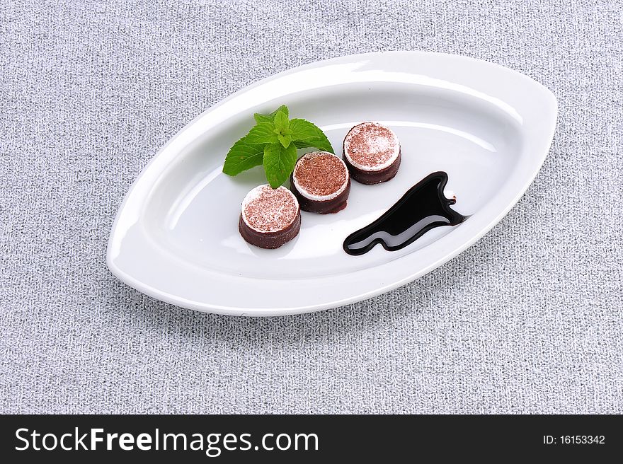 Tasty Dessert On A Plate