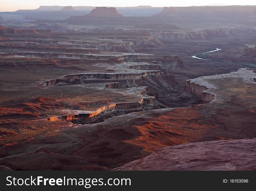 Canyonlands National Park in Utah at Sunset, Green River Overlook