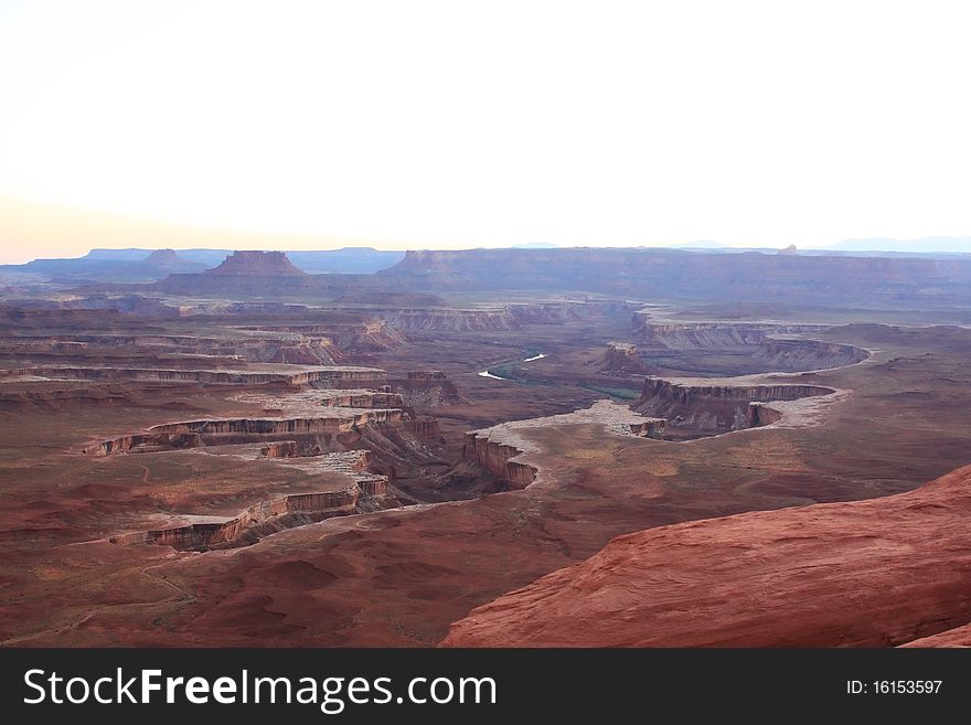 Canyonlands National Park in Utah at Sunset, Green River Overlook