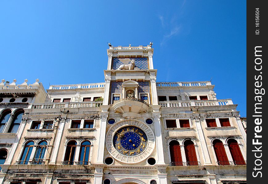 Astronomical clock at San Marco Square in Venice, Italy. Astronomical clock at San Marco Square in Venice, Italy