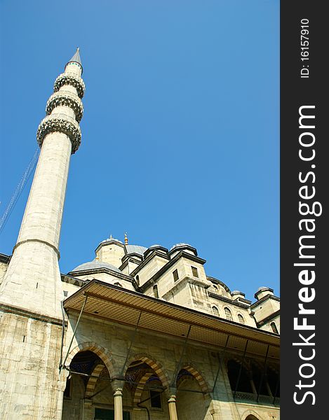 The famous eminou mosque of istanbul city. The famous eminou mosque of istanbul city