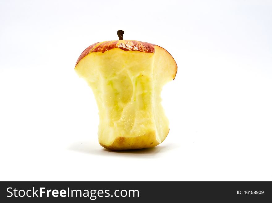 Apple on the white background