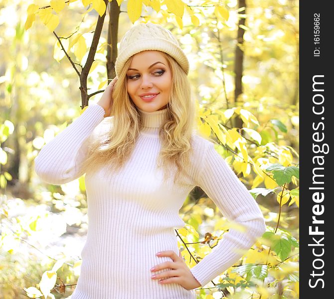 Girl In The Autumn Forest