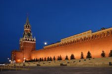 Red Square At Night Royalty Free Stock Photography Red Square At Night Royalty Free Stock Photography