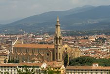 The Basilica Di Santa Croce (Holy Cross), Florence Royalty Free Stock Photos The Basilica Di Santa Croce (Holy Cross), Florence Royalty Free Stock Photos