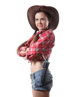 Cow-girl Royalty Free Stock Photo