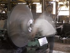 Wheel Machine Working Royalty Free Stock Image Wheel Machine Working Royalty Free Stock Image