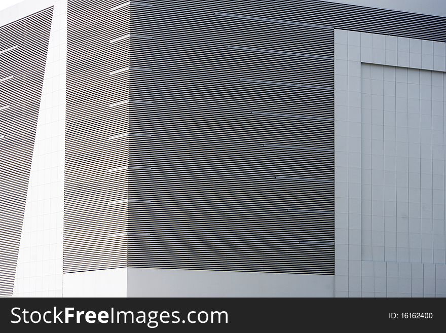 Side view of modern building. Side view of modern building