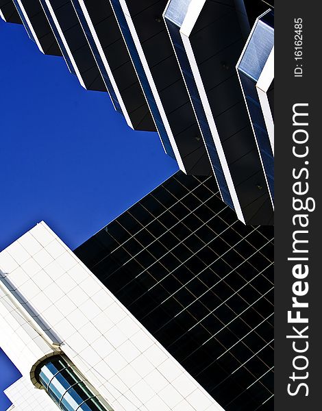 Abstract view of modern building. Abstract view of modern building