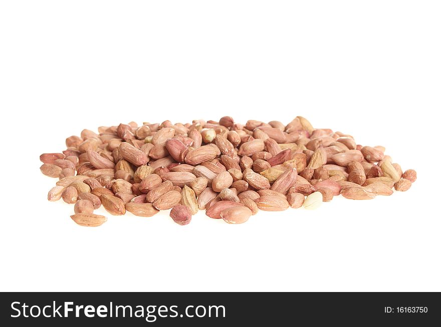 Peanuts isolated on white background