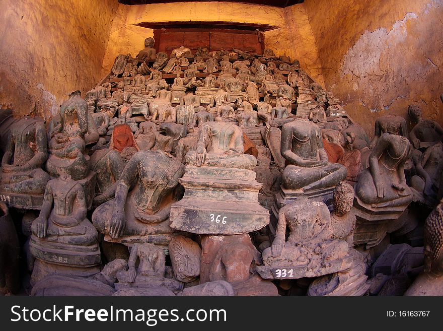 Buddha image in vientiane ,Lao. Buddha image in vientiane ,Lao