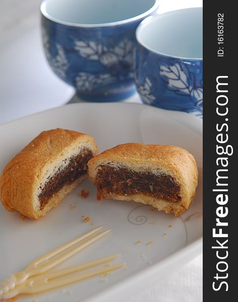 Beef Moon Cake biscuit dessert