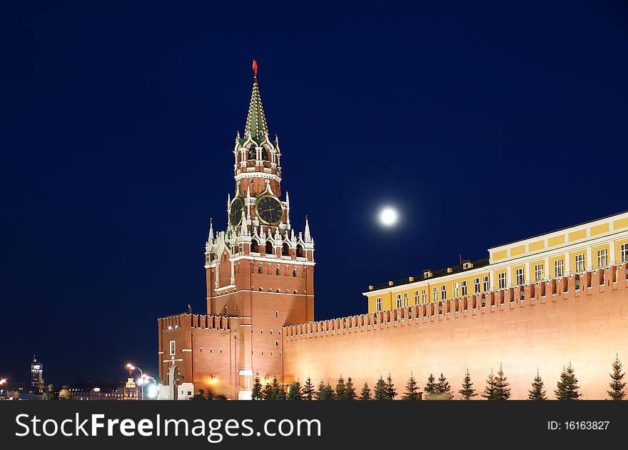 Red Square at night, Moscow, Russia