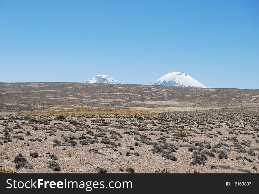 Payachatas volcanoes (Lauca National Parc, Chile)