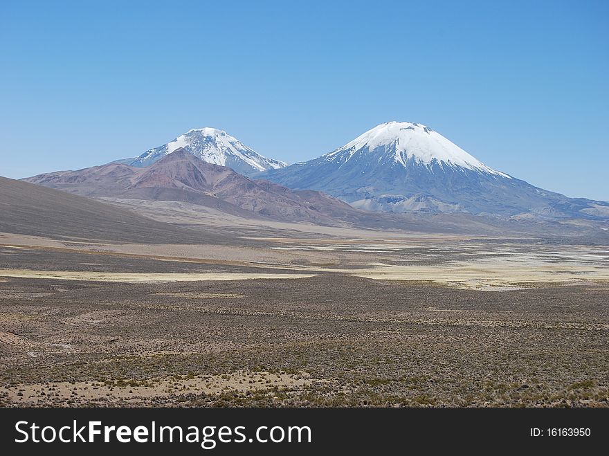 Payachatas volcanoes (Lauca National Parc, Chile)