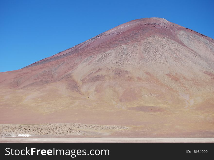 Bolivian red volcano near Hito CajÃ³n (Bolivia)