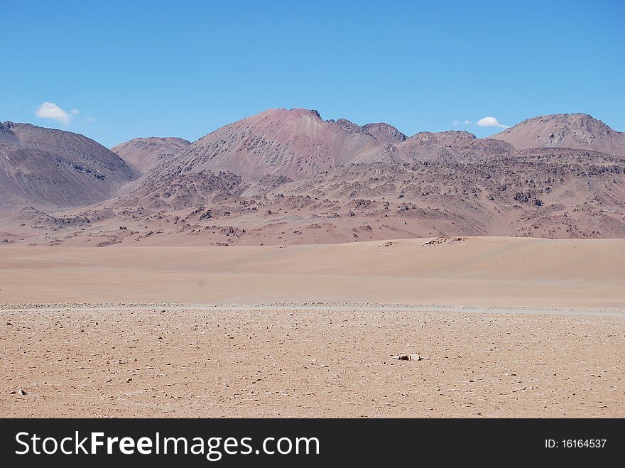 High Andine Chilean desert near Paso de Jama (the border between Chile and Argentina). High Andine Chilean desert near Paso de Jama (the border between Chile and Argentina)