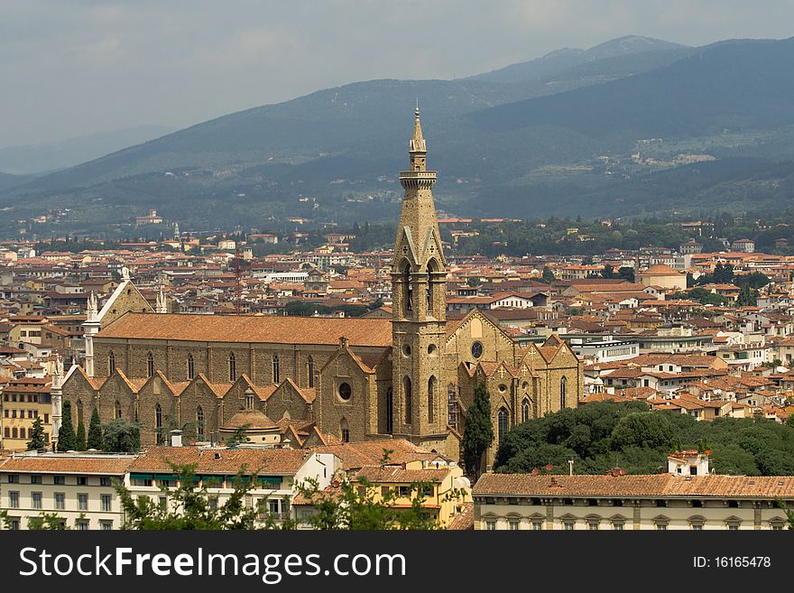 The Basilica di Santa Croce (Basilica of the Holy Cross) is the largest Franciscan church , the view of Florence. The Basilica di Santa Croce (Basilica of the Holy Cross) is the largest Franciscan church , the view of Florence