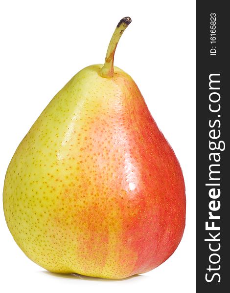 Fresh pear on white background