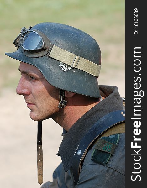 Historical military reenactment of World War 2. Historical military reenactment of World War 2