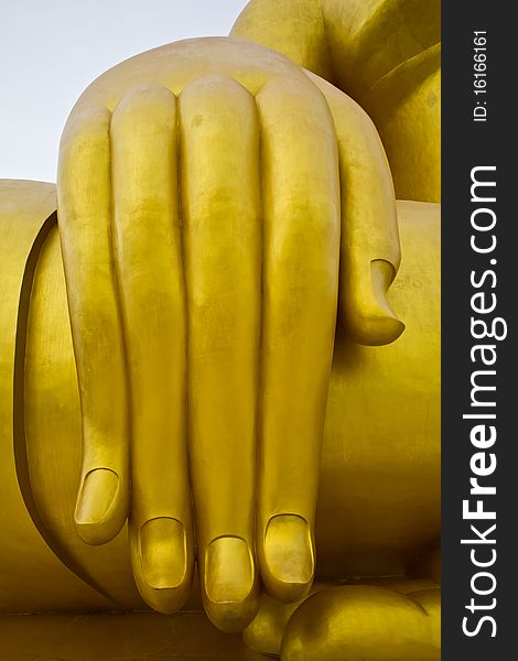 Hand of the Buddha in Thai Temple