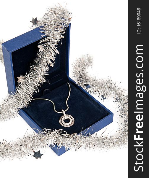 Necklace in blue box