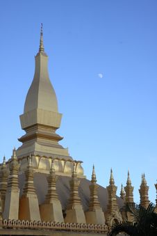 Golden Stupa In Vientiane-lao Royalty Free Stock Photography Golden Stupa In Vientiane-lao Royalty Free Stock Photography