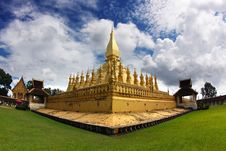 Golden Stupa In Vientiane-lao Stock Photos Golden Stupa In Vientiane-lao Stock Photos