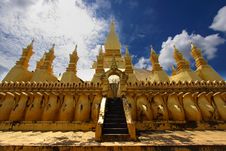 Golden Stupa In Vientiane-lao Stock Photo Golden Stupa In Vientiane-lao Stock Photo
