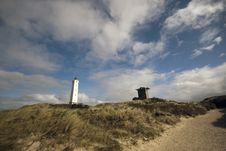 Bunker And Lighthouse Stock Image