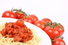 Spaghetti Bolognese Royalty Free Stock Photo