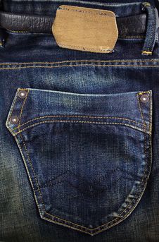 Jeans Back Pocket Stock Photos