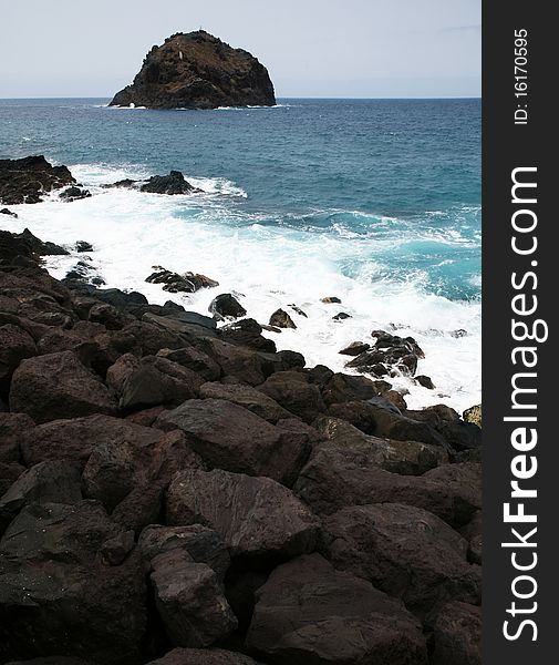 Coast of the volcanic island Tenerife. Coast of the volcanic island Tenerife