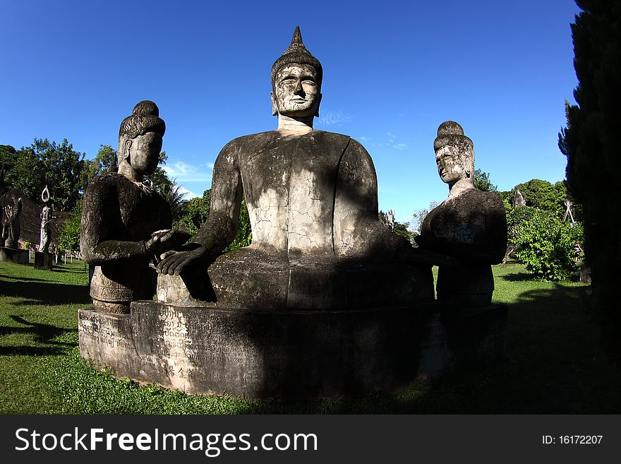 Buddha image in ayuthaya ,Lao. Buddha image in ayuthaya ,Lao