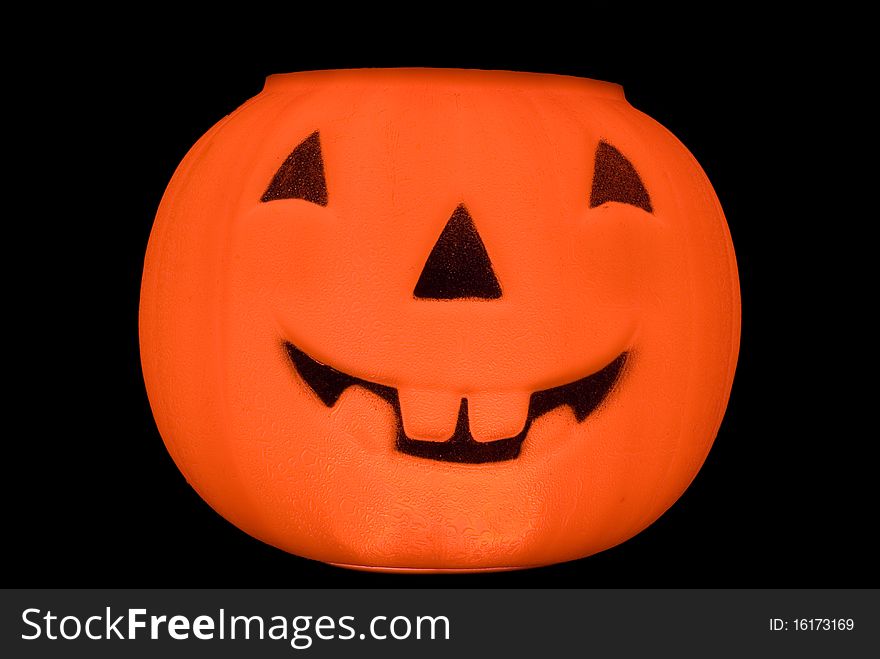 Halloween Glowing Plastic Pumpkin