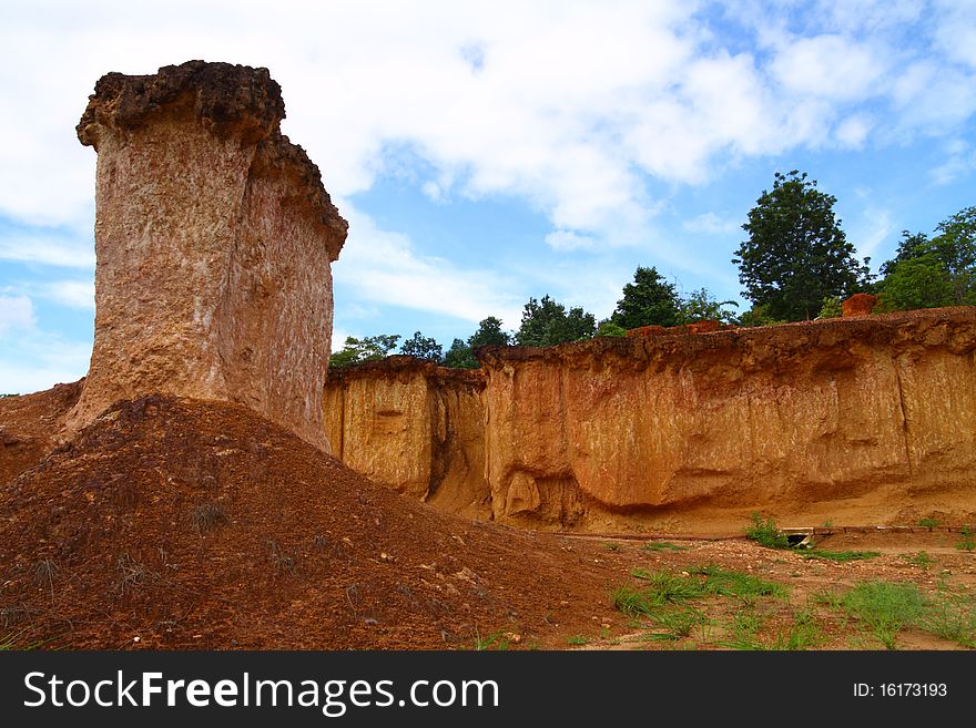 Antenna less land in Phrae province ,North of Thailand