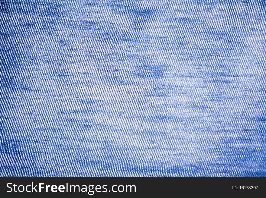 Macro blue jeans for textured background