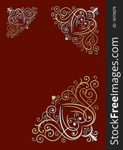 Elegant, luxury, stylish background with lines, gradients and curles